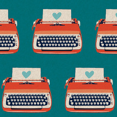 Ruby Star Shining Typewriters Blue