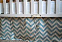 Custom crib skirt