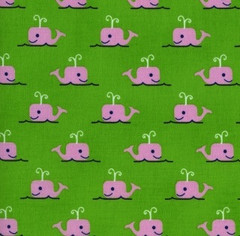 All Hands On Deck Whales Green