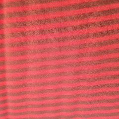 Coral and Chocolate Striped Rayon/Lycra Knit