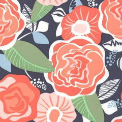 Kate Spain Honey Honey Floral Tea Rose Coral