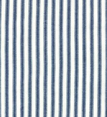 Wee Bright Stripe Navy Brushed Cotton