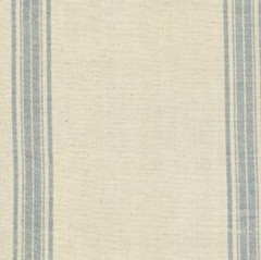 Woven Linen Toweling Blue Stripe 16"