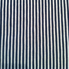 Navy and White Stripe Jersey 58"