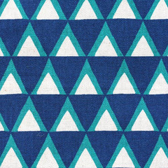 Stamped by Ellen Luckett Baker for Kokka Triangles Blue