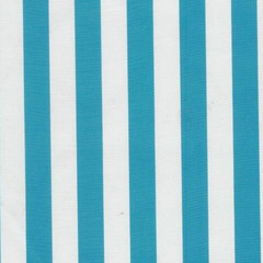 Aqua and White Stripes Oilcloth