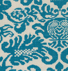 Alchemy Decorator Fanifare Peacock Rayon/Linen