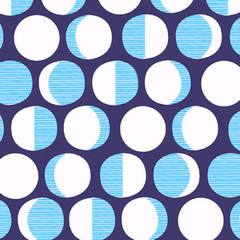 Constellations by Lizzy House Phases of the Moon Navy