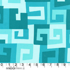 Michael Miller Maze Turquoise