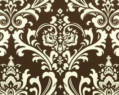 Ozborne Damask Village Brown Natural by Premier Prints