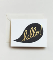 Rifle Paper Co. "Hello" Conversation Foil Card