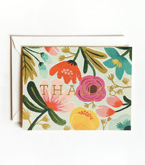 Rifle Paper Co. Gold Floral Thank You Card