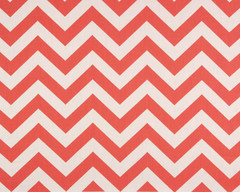 Chevron Coral and White by Premier Prints