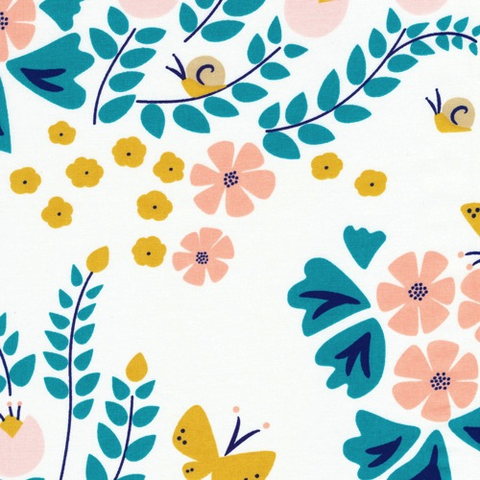 Lotus Pond Meadow Blossoms White (Organic)