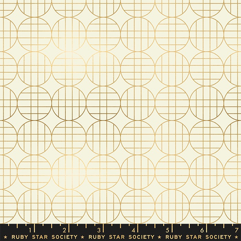 Stellar Metalliic by Rashida Coleman Hale for Ruby Star Society Moon Grid Gold