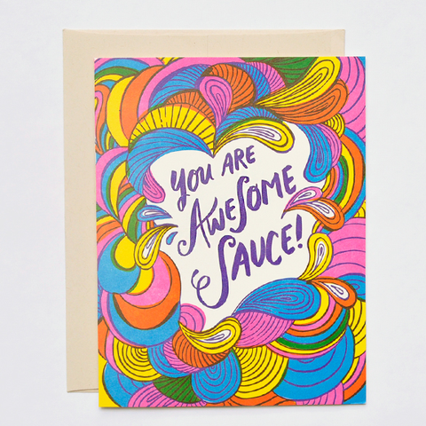 Hello Lucky Awesome Sauce! Card