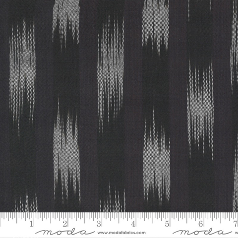 Low Volume Wovens by Jen Kingwell Ikat Charcoal