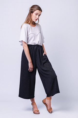 Named Patterns Ninni Elastic Waist Culottes Sewing Pattern