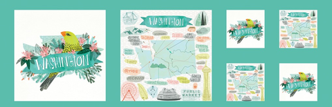 Pacific Wanderings Washington Panel