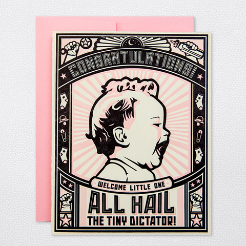 Hello Lucky Tiny Dictator (Girl) Card