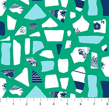 Salt Wind by Emily Taylor of Figo Studio Found Mosaic Green