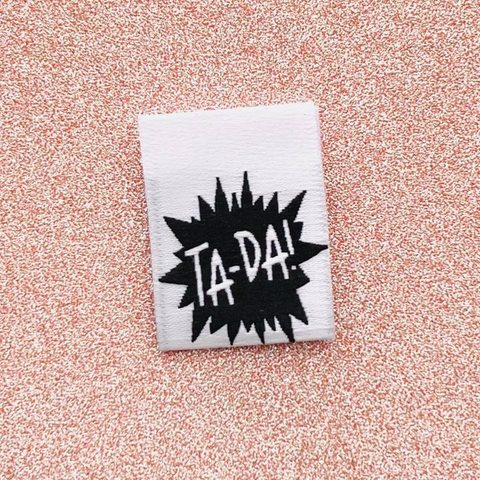 Kylie and the Machine Ta-Da! Woven Label (8 ct)