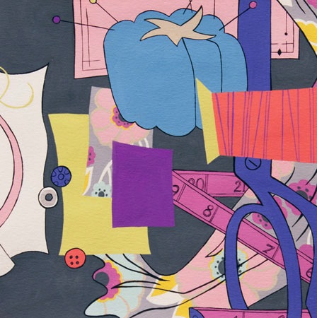 Alexander Henry Sew Retro Charcoal