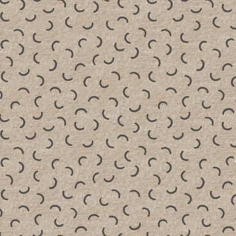 Surface by Amy Van Luijk for Figo Fabrics Cotton Linen Eclipses Charcoal