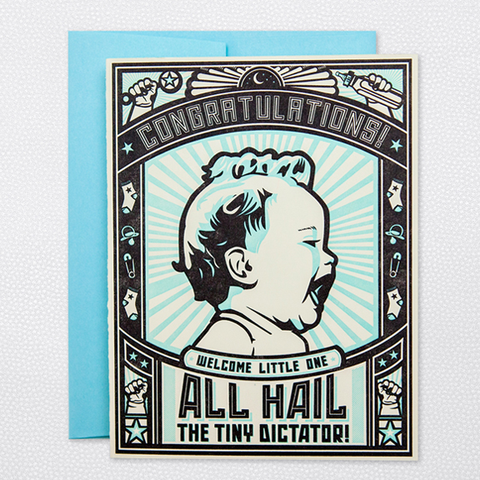 Hello Lucky Tiny Dictator (Boy) Card
