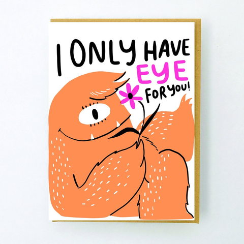 Hello Lucky Eye Love You Card