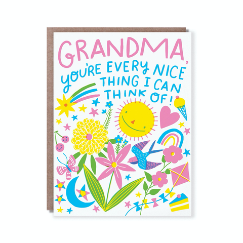 Hello Lucky Every Nice Thing Grandma Card