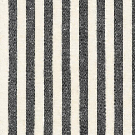 Essex Yarn-Dyed Classic Wovens Wide Stripe Black/Cream