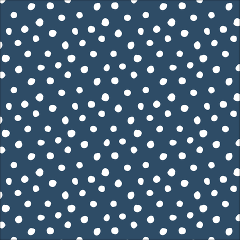 Jessica Jones for Cloud9 Organic Interlock Knit Dots Navy 54”