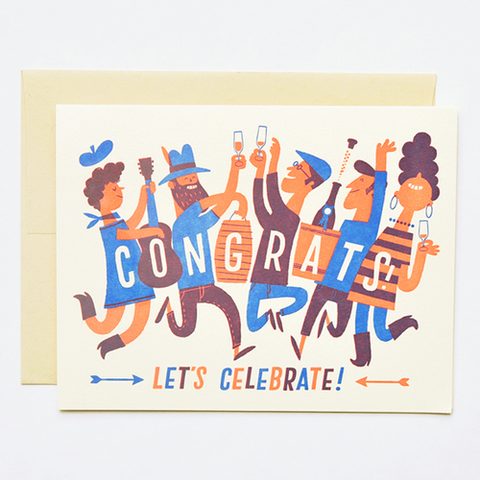 Hello Lucky Congrats Crowd Card