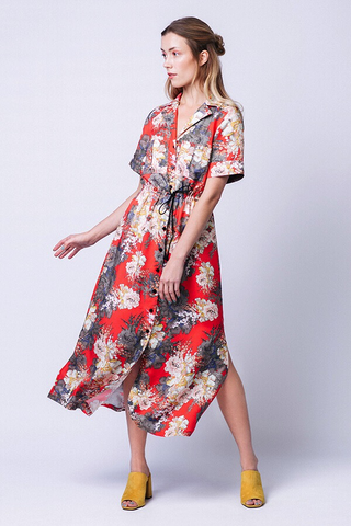 Named Patterns Reeta Midi Shirt Dress Sewing Pattern