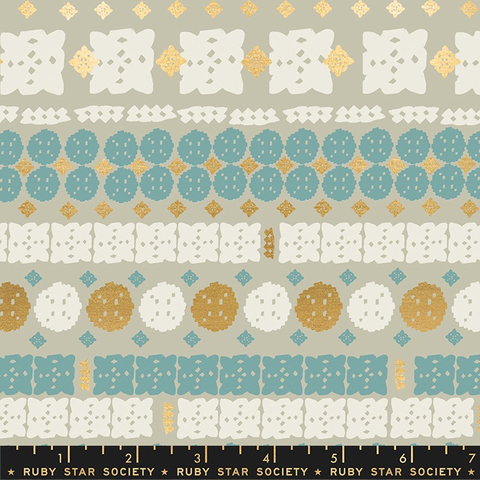 Alexia Abegg for Ruby Star Society Candelight Prints Paper Cuts Wool (Metallic)