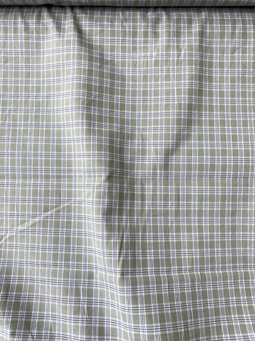 Cotton Plaid Shirting Gray 60”